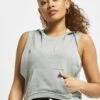 URBAN CLASSICS Damen Tank Tops Terry Hooded In Grau -URBAN CLASSICS Verkäufe urban classics tank tops grau 474783