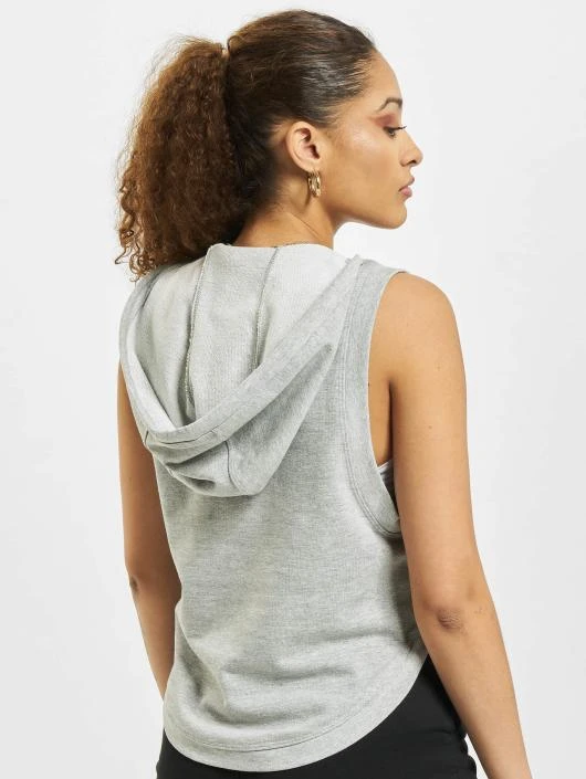 URBAN CLASSICS Damen Tank Tops Terry Hooded In Grau 4 URBAN CLASSICS Damen Tank Tops Terry Hooded In Grau – Bild 2