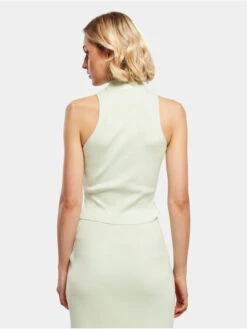 URBAN CLASSICS Damen Tank Tops Ladies Short Rib Knit In Grün -URBAN CLASSICS Verkäufe urban classics tank tops gruen 916502 1