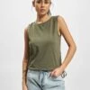 URBAN CLASSICS Damen Tank Tops Lace Up Cropped In Olive -URBAN CLASSICS Verkäufe urban classics tank tops olive 304697