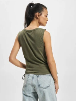 URBAN CLASSICS Damen Tank Tops Lace Up Cropped In Olive -URBAN CLASSICS Verkäufe urban classics tank tops olive 304697 1