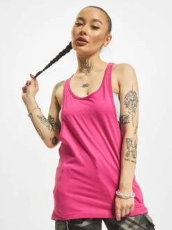 URBAN CLASSICS Damen Tank Tops Ladies Loose In Pink