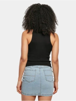 URBAN CLASSICS Damen Tank Tops Ladies Short Rib Knit In Schwarz -URBAN CLASSICS Verkäufe urban classics tank tops schwarz 916496 1
