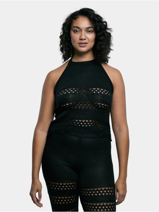 URBAN CLASSICS Damen Tank Tops TB5495 In Schwarz 3 URBAN CLASSICS Damen Tank Tops TB5495 In Schwarz