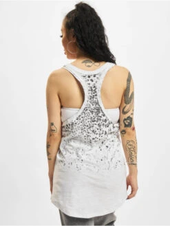 URBAN CLASSICS Damen Tank Tops Ladies Long Leo Print In Weiß -URBAN CLASSICS Verkäufe urban classics tank tops weiss 126000 1