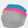 URBAN CLASSICS Damen Top Ladies Bandeau 3-Pack In Grau -URBAN CLASSICS Verkäufe urban classics top grau 958245
