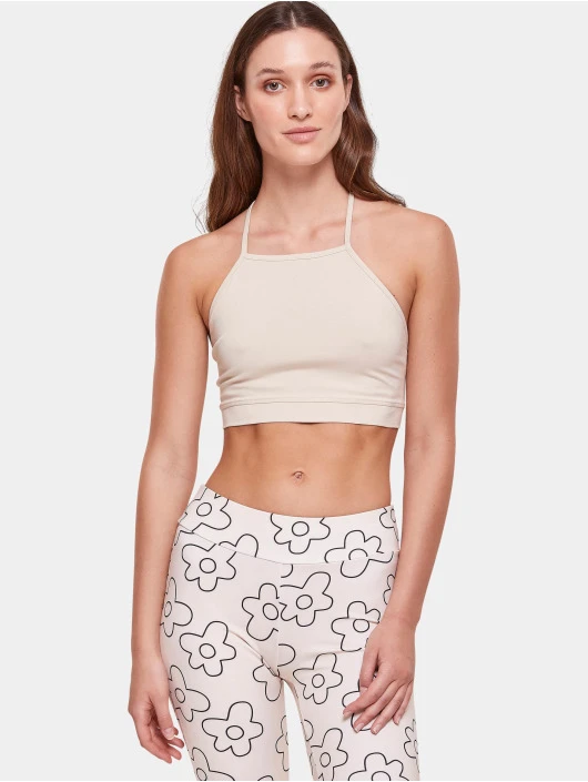 URBAN CLASSICS Damen Top Ladies Triangle In Khaki 3 URBAN CLASSICS Damen Top Ladies Triangle In Khaki