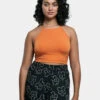 URBAN CLASSICS Damen Top Triangle Top In Orange -URBAN CLASSICS Verkäufe urban classics top orange 952093