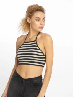 URBAN CLASSICS Damen Top Triangle In Schwarz