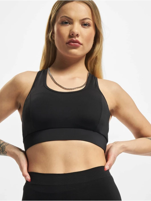 URBAN CLASSICS Damen Top Ladies Tech Mesh Bra In Schwarz 3 URBAN CLASSICS Damen Top Ladies Tech Mesh Bra In Schwarz