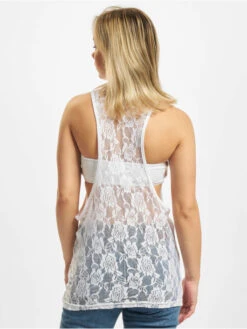 URBAN CLASSICS Damen Top Flower Lace Loose In Weiß -URBAN CLASSICS Verkäufe urban classics top weiss 125989 1