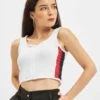 URBAN CLASSICS Damen Top Side Stripe Crop Zip In Weiß 1 URBAN CLASSICS Damen Top Side Stripe Crop Zip In Weiß -URBAN CLASSICS Verkäufe urban classics top weiss 474237