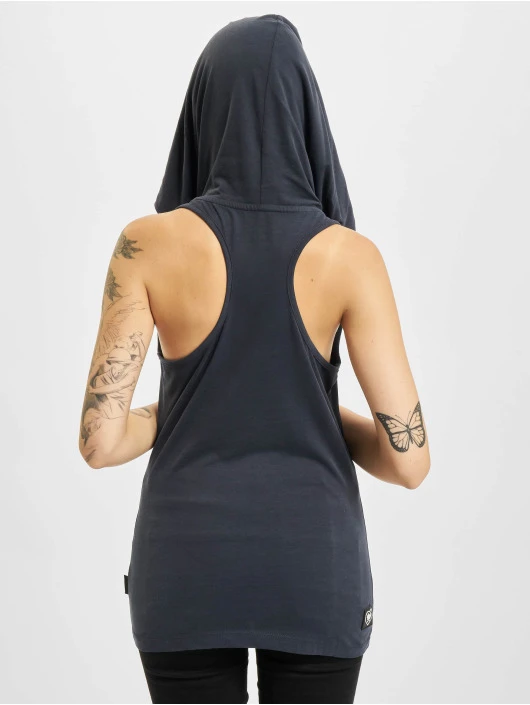 Damen Tank Tops Drug War Hooded In Blau 4 Damen Tank Tops Drug War Hooded In Blau – Bild 2
